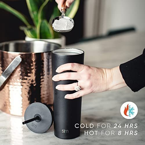 Imagen 6 de 9 de Vaso Térmico Clásico Con Popote Y Tapa Abatible-salvia/24oz