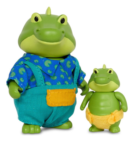 Juego De 4 Figuras De Cocodrilo Posables Y Libro De Cuentos