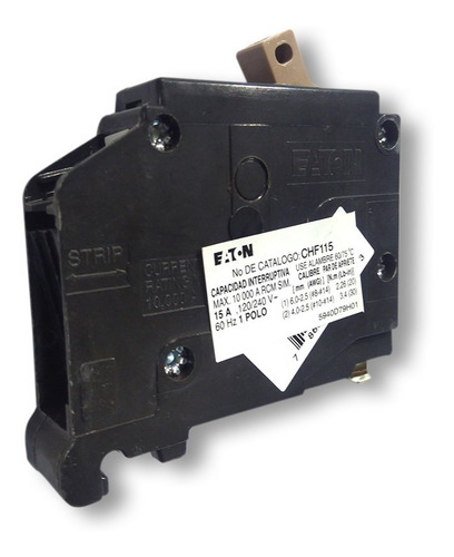 Interruptor Termomagnético 1 Polo 15amp, 120/240v, Eaton 1pz