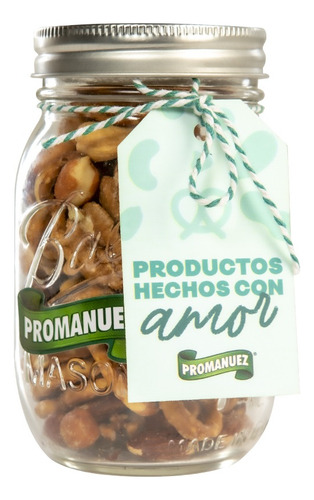 Mason Jar Con Mix De Nueces Y Pretzel (4 Pack)