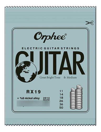 Cuerdas Orphee Rx19 Para Guitarra Electrica Guitar Strings