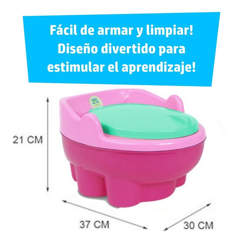 Pelela Hippo Infantil 3 En 1 Adaptador Y Escalon Kuma