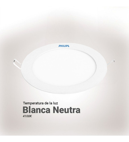 Foco Led Philips Dl252 Empotrado Luz Blanca Neutra De 18w