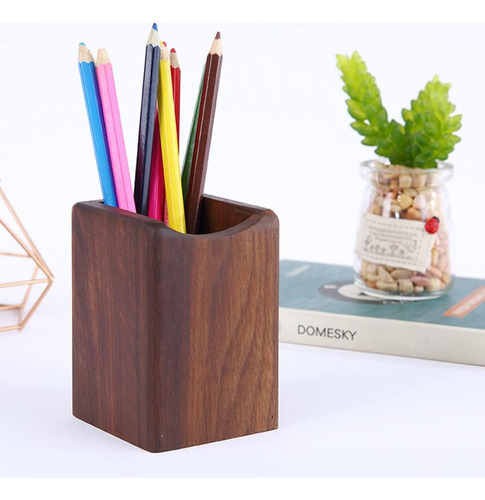 Portalápices De Madera Computadora, Portalápices De M...