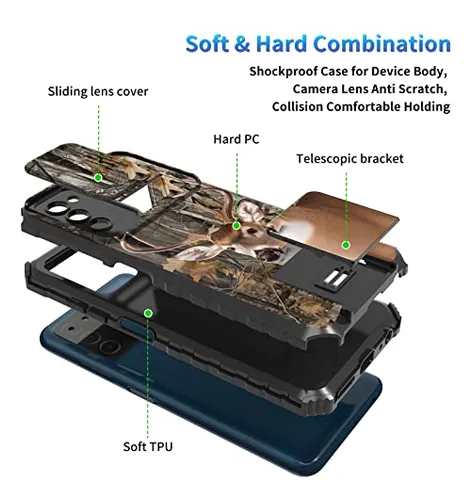 Funda Para Galaxy A03s Forest Deer 6.5 PuLG Uso Rudo Dual La