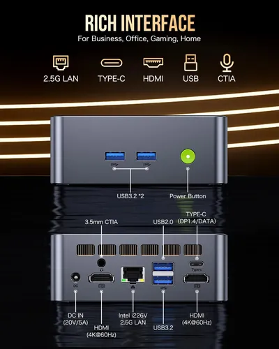 Gmktec M3 Más Mini Pc Con Intel Core I9 5.0 Ghz), 32gb Ddr4