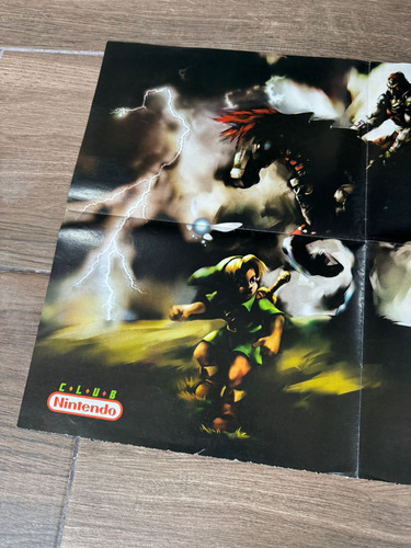 Poster The Legend Of Zelda Ocarina Of Time Club Nintendo (Usado)