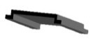 Burlete Lateral 32mm Negro - Rollo 100mts - Aberturas