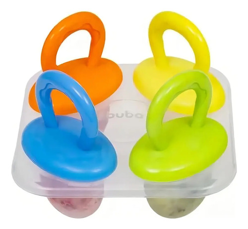 Forminha 4 Picolé Forma Molde Palito Sorvete Buba