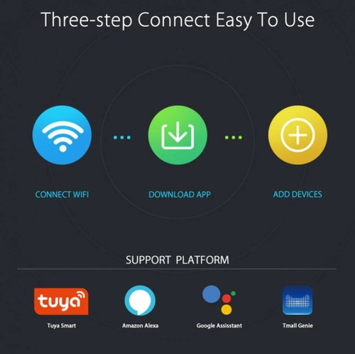 Imagen 7 de 10 de Sensor Alarma Wi-fi Inalámbrica Con Aplicación Smart Life