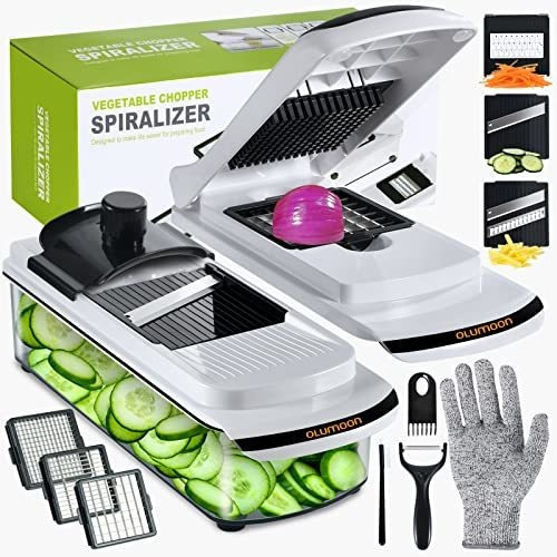 Picador De Verduras, Olumoon All-in-1 Mandoline Slicer Para