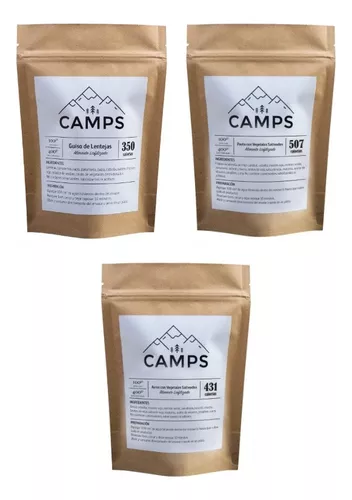 Comida Liofilizada Para Montaña Camps (pack X 3 Sabores)