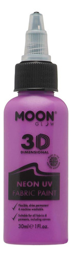 Pintura Para Tela 3d Uv Neon Moon Glow - Purpura Intenso