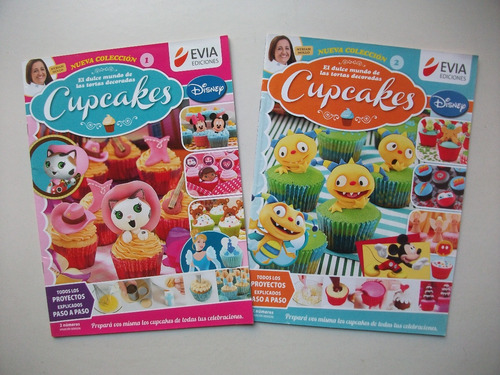Lote De Dos Revistas De Cupcakes - Myriam Mollo