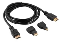 Comprar Cable Con Conector Hdmi 1.5 Mts Con Adaptadores Mini Micro