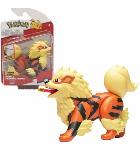 Pokémon Figura De Batalla Arcanine Battle Feature Figure