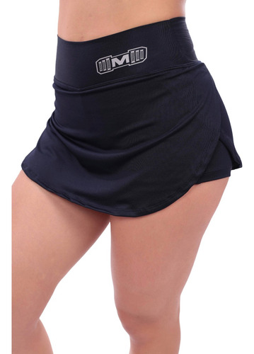 Short Falda Deportivo Color Azul Oscuro Para Mujer, Ropa Gym