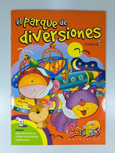 Lote X 4 Libros Infantiles Con Caritas Autoadhesivas