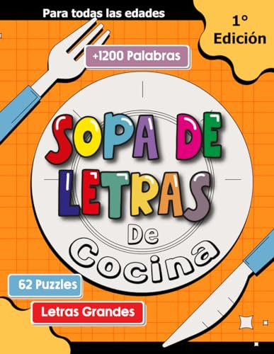 Sopa De Letra De Cocina Para Adultos: Ideal Para Chef | Coci