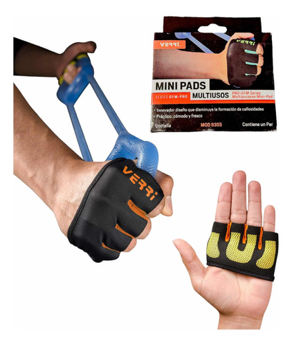 Guantes Para Gym Mini Pads Calleras Multiusos Verri Premium