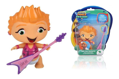 Power Rockers Figura C/ Instrumento Guitarra Mini Beat - Wat