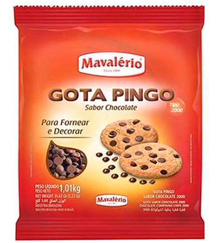 Gota Pingo Sabor Chocolate 1,010kg - Mavalério