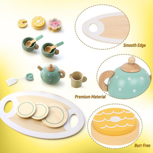 [ Set De Juego De Cocina For Fiestas De Té, 14 Uni