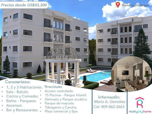 Imagen 1 de 28 de Apartamento En La Romana Bloquea Con 500$ Financiado