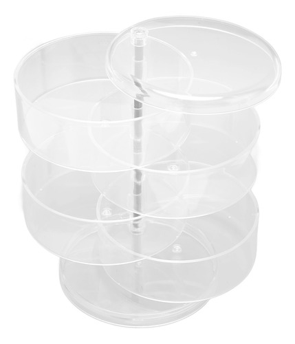 Organizador De Pendientes, Transparente, Giratorio, De 4 Niv