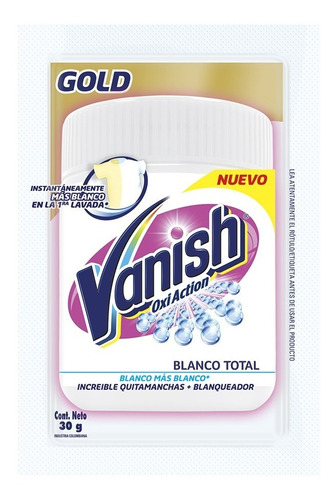 Quitamanchas Vanish Polvo 30 Gr Blanco Doypack