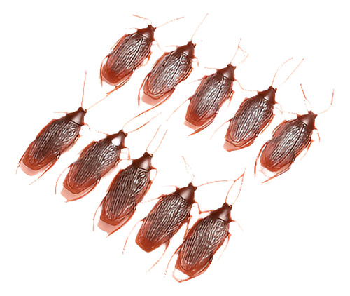 10 X Plástico Falso Cucaracha Roach Juguete Broma Broma Truc
