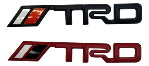 Emblema Toyota Trd Bandera   Negro Ò  Rojo 