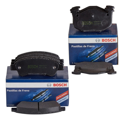 Pastillas Delanteras + Traseras Bosch P/ Peugeot 206 - 207