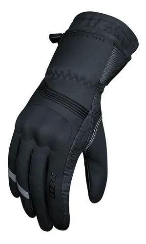 Luva Motoqueiro X11 Dry Tech Cano Longo Preto Touch GG