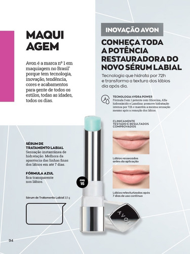 Sérum De Tratamento Labial Incolor Renew By Avon