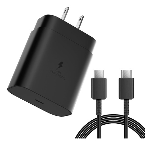 Cargador Rápido Usb C De 25 W Con Cable De 2m Para Samsung G