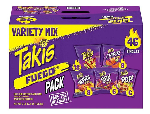 Snacks Americanos Picantes Importados Takis® Mix Usa 1oz