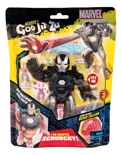 Heroes Goo Jit Zu Marvel Boneco Elastico War Machine 2697