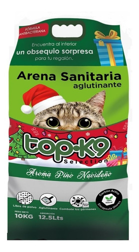 Top-k9 Arena Sanitaria Aglutinante Pino Navidad 10 Kg - Ar