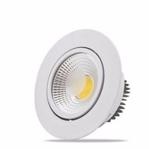 Kit 30 Spot Led Cob 5w De Alumínio Redondo Frio Ou Quente