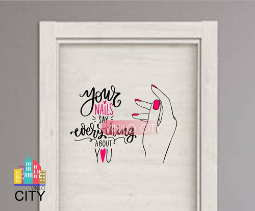 Vinil Decorativo Uñas Belleza Estetica Modbl579