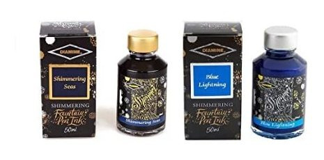 Diamina Pluma Tinta 50ml - Inmensidad Del Mar Y Rayo Azul - 