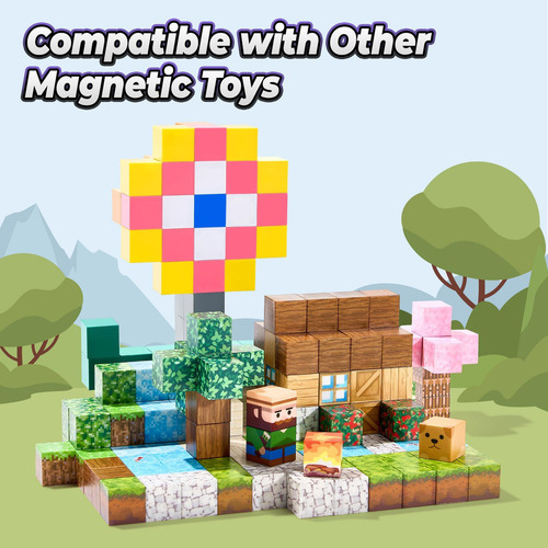 Set De Construcción De Cabañas Vigorfun Forest Con Bloques M