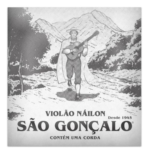 Jogo 10 Cordas 2ª Si Nylon Cristal P/violao Sao Goncalo 55