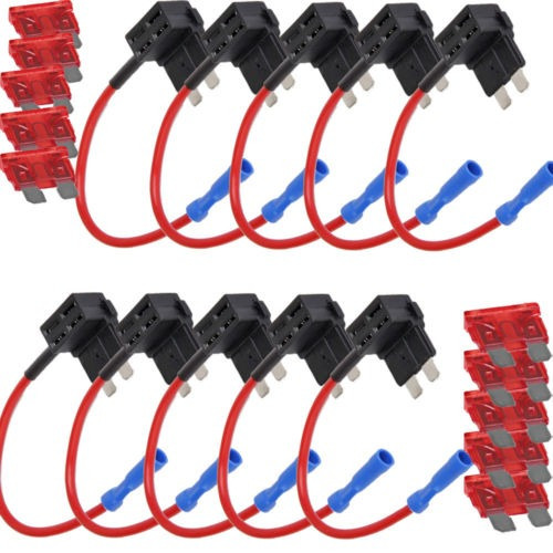 Capítulo 10pcs 10a Añadir Circuito Cuchilla Estándar Fusible