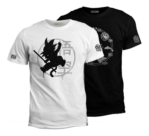 2 Camisetas Estampadas Hombre Originales Rock Metal Npc