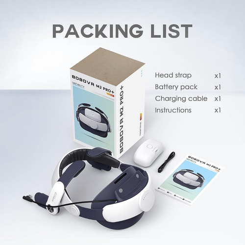 Vincha Strap Correa Bobo Vr M2 Pro + C/ Bateria 5200mah