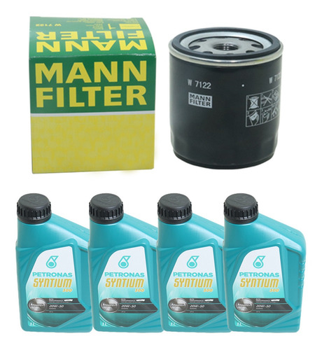 Kit Filtro E Óleo Do Motor Chevette Mann Vox Petronas