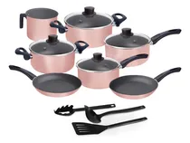 Comprar Conjunto De Panelas 10 Pçs Teflon Tampas De Vidro Marpal