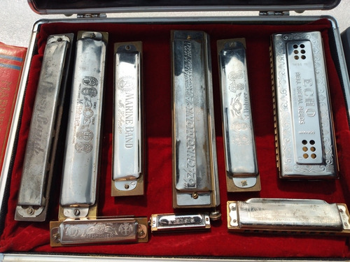 Armonicas Hohner Usadas Coleccion De 7hohner Y 2 Otra Marca. (Usado)